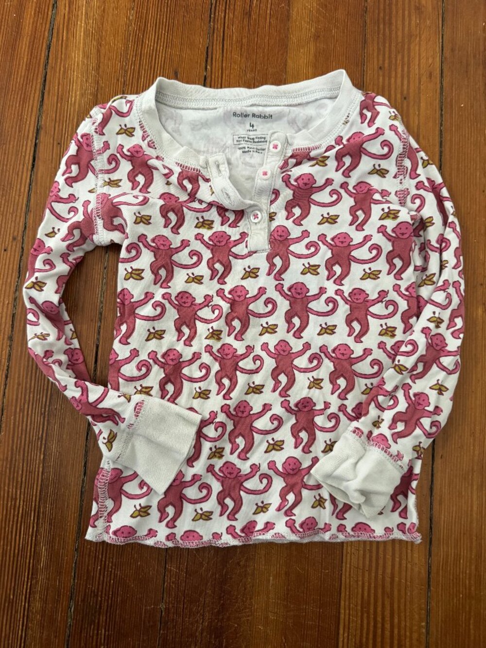 Roller Rabbit PJ Top 4T